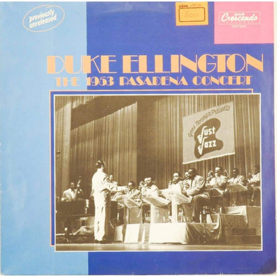 Пластинка Duke Ellington The 1953 Pasadena concert